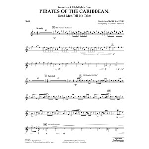 Pirates of the Caribbean: Dead Men Tell No Tales - Oboe